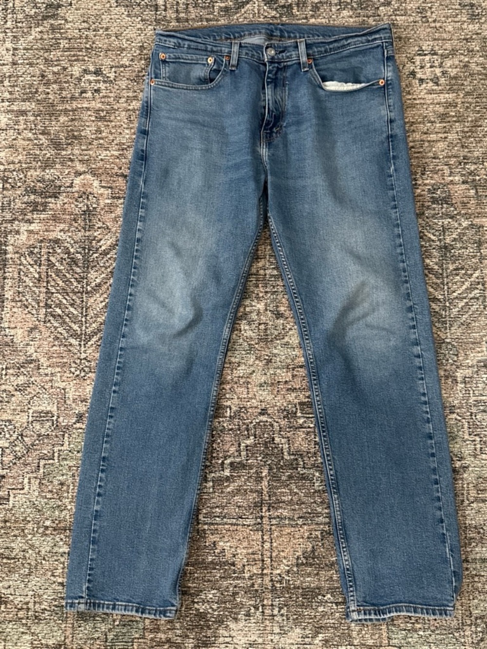 Levi's Straight Leg Jeans - Faded Blue
